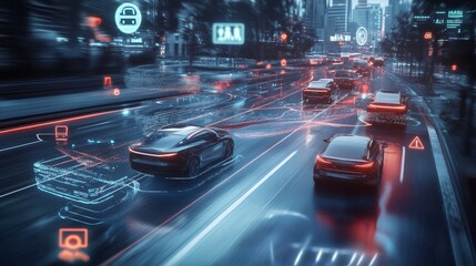 traffic at night