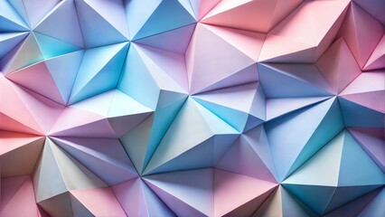 Obraz premium Abstract Geometric Shapes Resembling Folded Paper