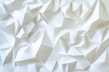 Obraz premium White abstract geometric polygonal pattern