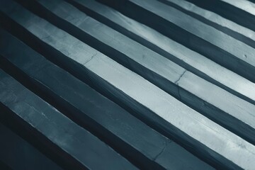 Closeup of Grey Parallel Concrete Blocks