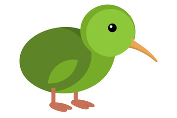 Cute kiwi bird vector art illustration