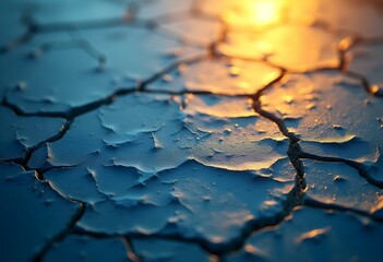 a weathered blue slate background with visible cracks and imperfections, giving a rustic and natural look create with ai