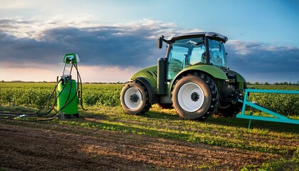 tractor in field