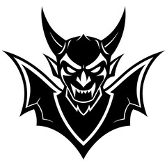 devil mascot silhouette