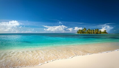 tropical island in the sea