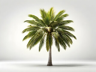 Obraz premium Palm tree on plain background
