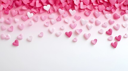 Cascading Hearts: A Romantic Backdrop