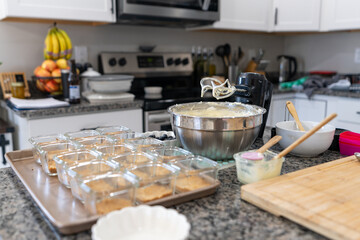 baking cookies in the oven