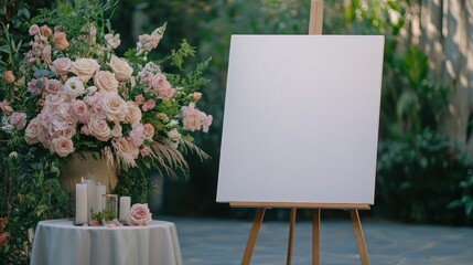 Blank Canvas Wedding Decor