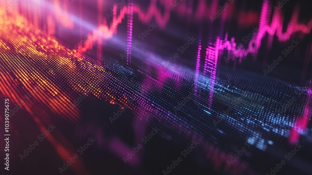 Poster abstract data visualization