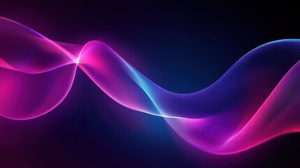 Obraz premium Abstract Neon Wave