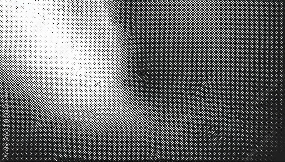 Poster grunge halftone dots vector texture background
