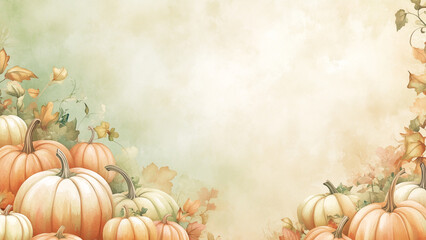 Cozy Autumn Glitter Scrapbook Sheet with Pumpkins and Farmhouse Vibes