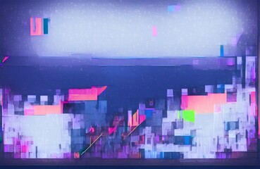 Sleek Geometric Shapes with Neon Accents for Fashion Promotions