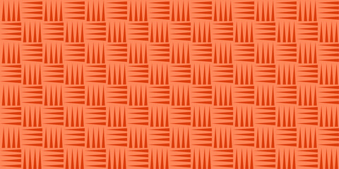 Naklejka premium Abstract Geometric Pattern in Orange and Red