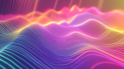 Obraz premium Abstract 3D Colorful Wave