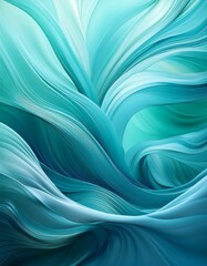 Abstract blue wave design