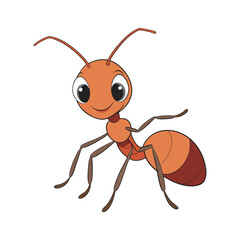 Cute ant vector art illustration file .