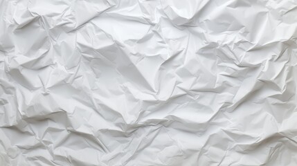 Fototapeta premium White crumpled paper poster texture perfect for various background design projects