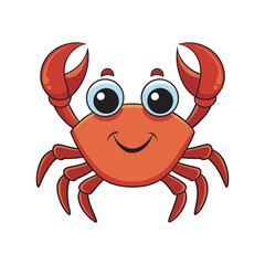 A cute crab vector art illustration file .