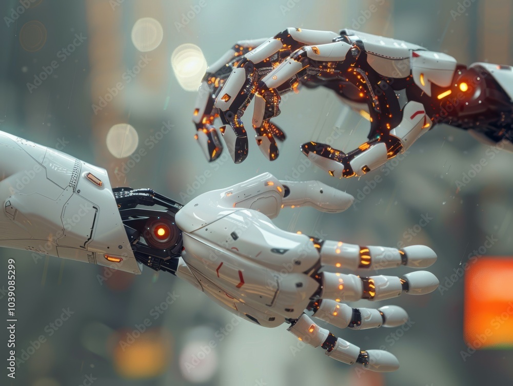 Poster the interconnection of robotic hands and human collaboration in modern smart technologies