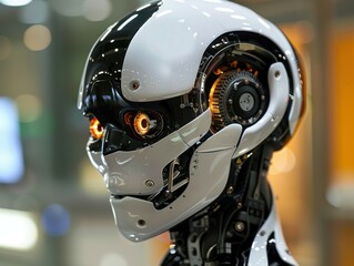 Fototapeta premium Exploring the future the role of robots in transforming human lives and society