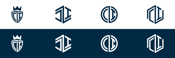 Typography CI letter logo design