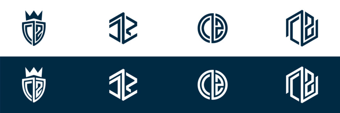 Typography CS letter logo design