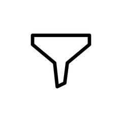 Filter icon, funnel icon symbol