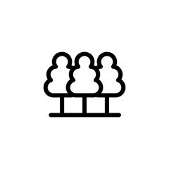 forest, trees icon