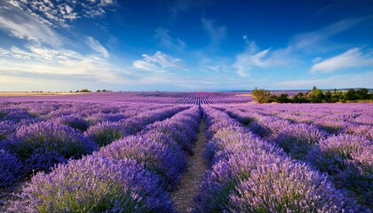 lavender field in region