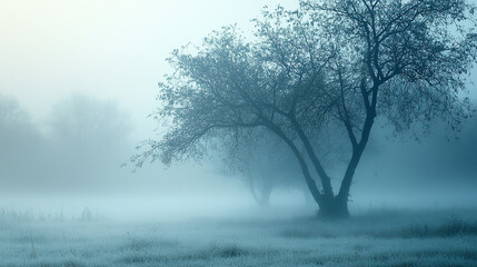 Fototapeta premium Atmospheric mist soft and hazy environment