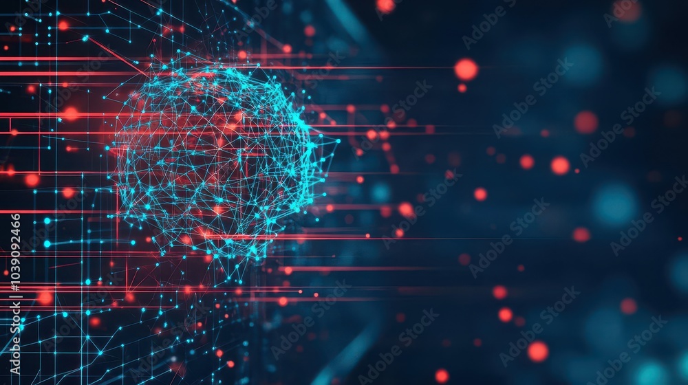 Aufkleber Optimizing neural networks for big datadriven AI models side view Refining models to perform with huge datasets scifi tone Splitcomplementary color scheme