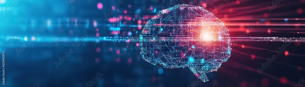 Aufkleber Distributed neural networks collaborating on big data tasks side view Multiple neural models working on the same big data advanced tone Tetradic color scheme