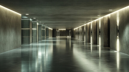 現代的な地下道