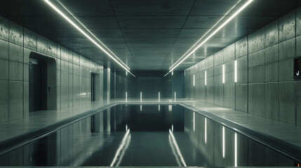 現代的な地下道