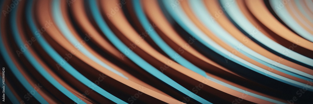 Wall mural abstract background with curved lines and soft colors
