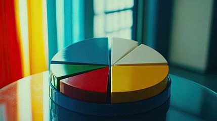 Fototapeta premium Pie Charts Business, Generative AI