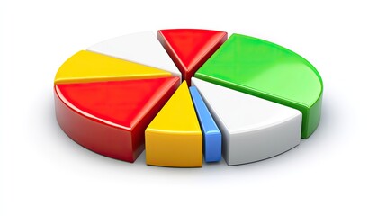 Fototapeta premium Pie Charts Business, Generative AI