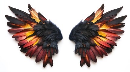 Obraz premium Feathery Wings Spread Wide