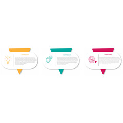 Infographic template 3 Timeline steps journey isolated background,