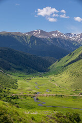 landscape with mountains and sky