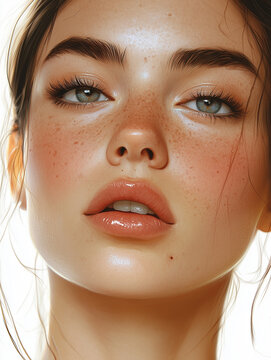 보정 연습용 얼굴 사진 Face photo for retouch practice