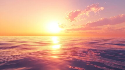 Fototapeta premium Sunset Over the Sea