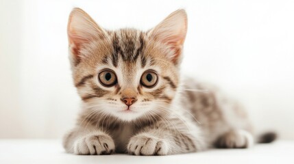 Obraz premium Cute Kitten Looking at the Camera