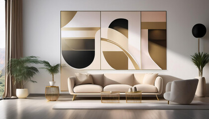 Sleek and Contemporary Minimalist Mural Design