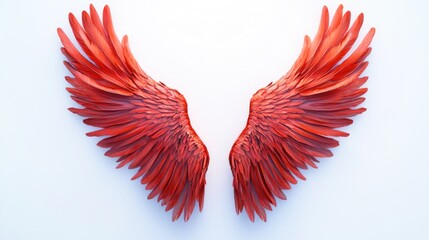 Fototapeta premium Red Angel Wings