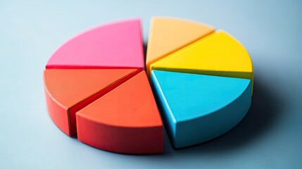 Fototapeta premium Pie Charts Business, Generative AI