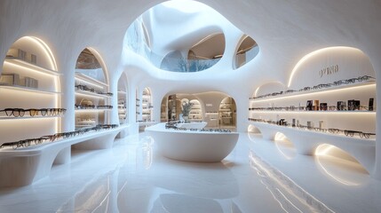 Modern Eyeglass Store Interior