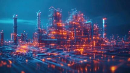 Fototapeta premium Futuristic Cityscape